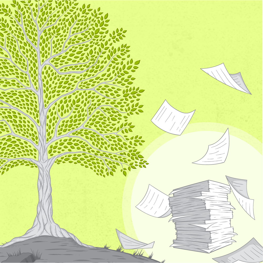 Save a Tree Plant a Tree illustration