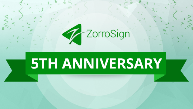 ZorroSign fifth anniversary, where we’re headed.